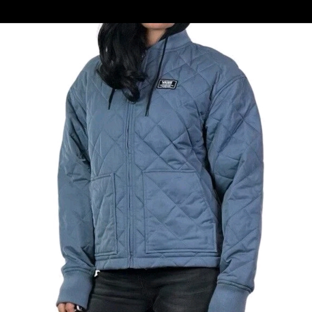 Blue Quilted Jacket